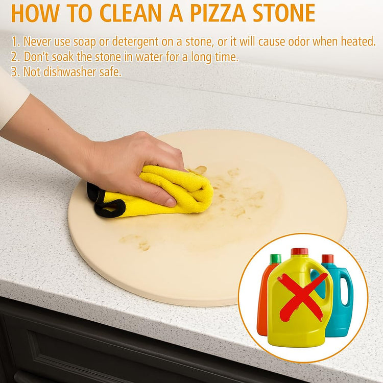 Large Pizza Stone Round 15"