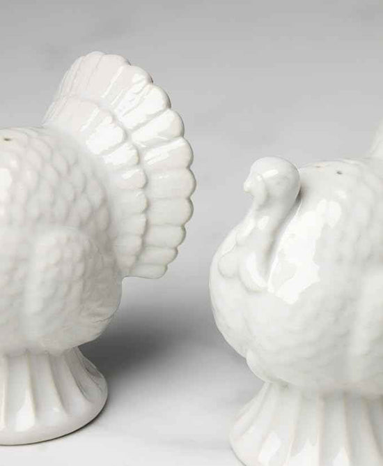 Lenox 898334 French Perle Carved Turkey Salt & Pepper Set