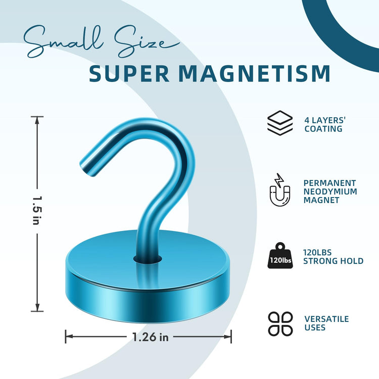 Magnetic Hooks Steel Tube Design for Cruise (10 Count)