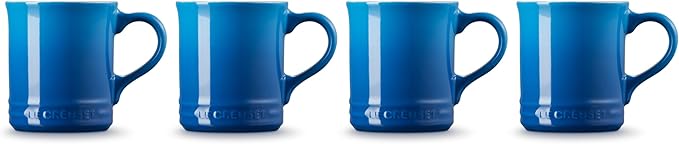 Le Creuset Stoneware Set of 4 Mugs, 14 oz. each, Marseille