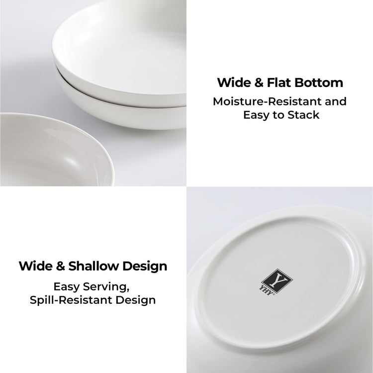 YHY Pasta Bowls Set of 4 (26.6 Count)
