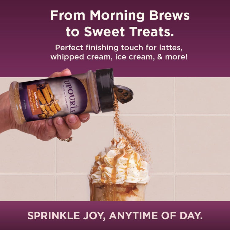 Cinnamon Brown Sugar Flavored Shakable Topping (5.5 Ounce)