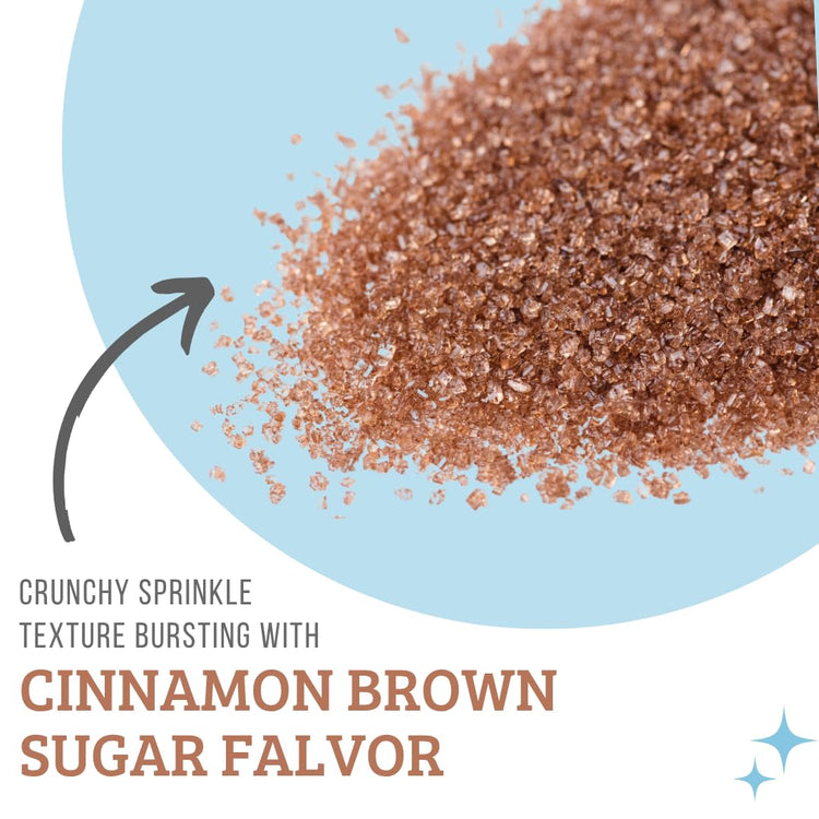 Sweets Indeed Sprinkles, Edible Sprinkle Sugar Mix, Perfect for Cake Decorations, Baking, Ice Cream, Cookies, Cupcake Topper (Cinnamon Brown Sugar)