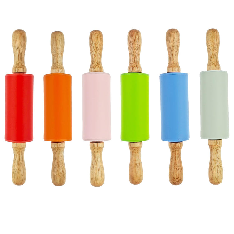6 Pack Small Rolling Pin for Kids