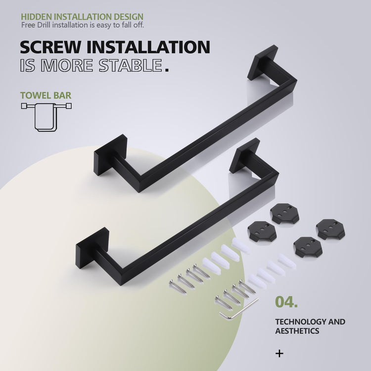 16 Inch Single Towel Bar