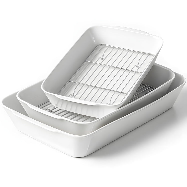HOMBENE Casserole Dishes for Oven (3 Count)