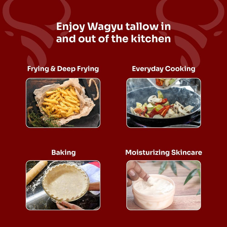 Wagyu Republic Beef Tallow ⎸11oz Glass Jar (11 Ounce)