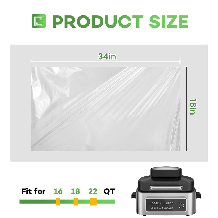 15 Counts Electric Roaster Liners 34 x 18 Inch