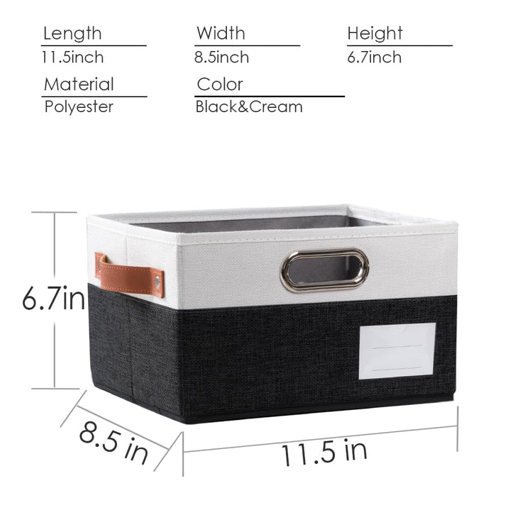 Foldable Storage Bins with Handles [3 (3 Count)