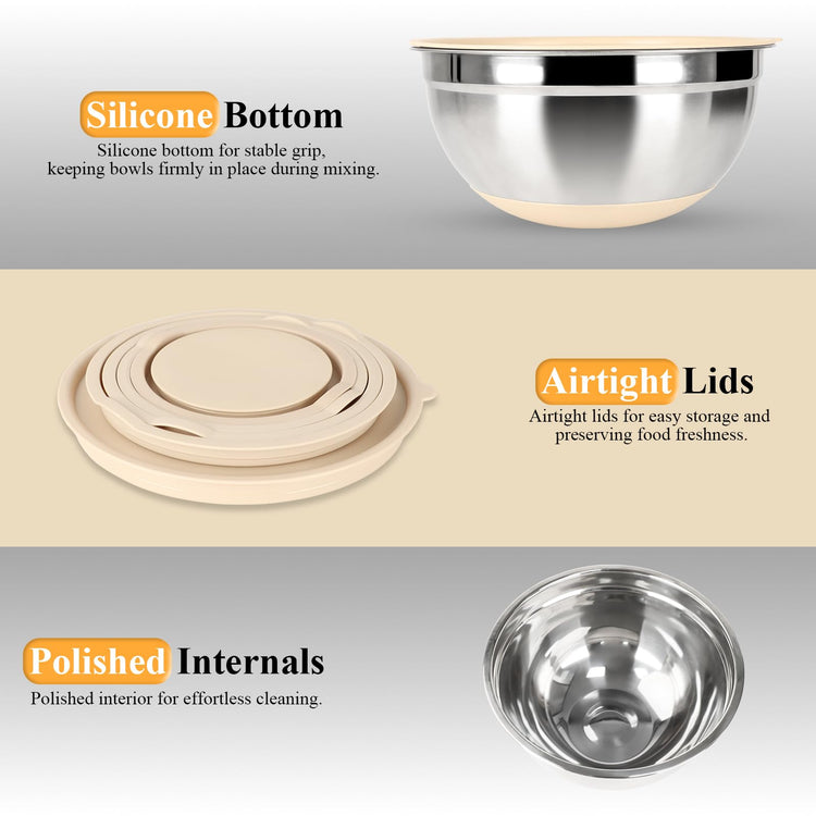 Mixing Bowls with Airtight Lids Set (4.36 Count)