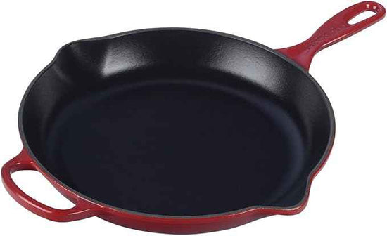 Le Creuset Enameled Cast Iron Signature Iron Handle Skillet, 11.75", Cerise