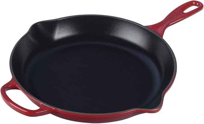 Le Creuset Enameled Cast Iron Signature Iron Handle Skillet, 11.75", Cerise