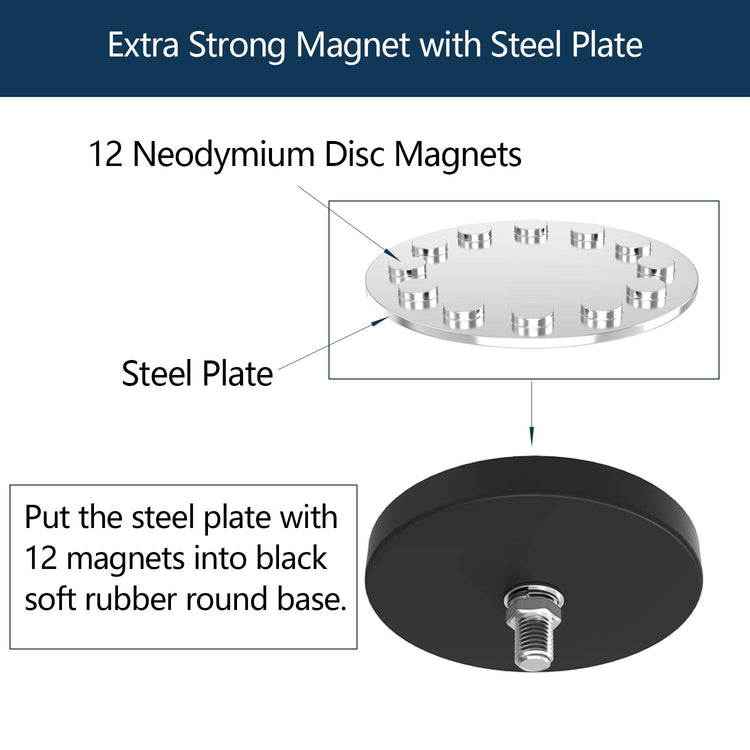 Strong Magnetic Garage Hook (2 Count)