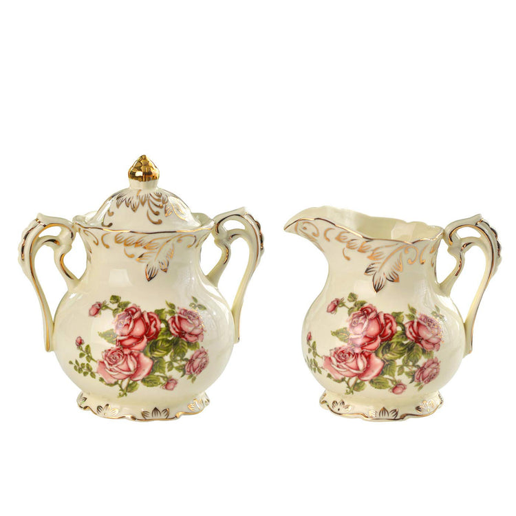 Ceramic Sugar and Creamer Set