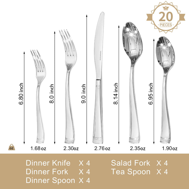 20 Piece Flatware Set (20 Count)