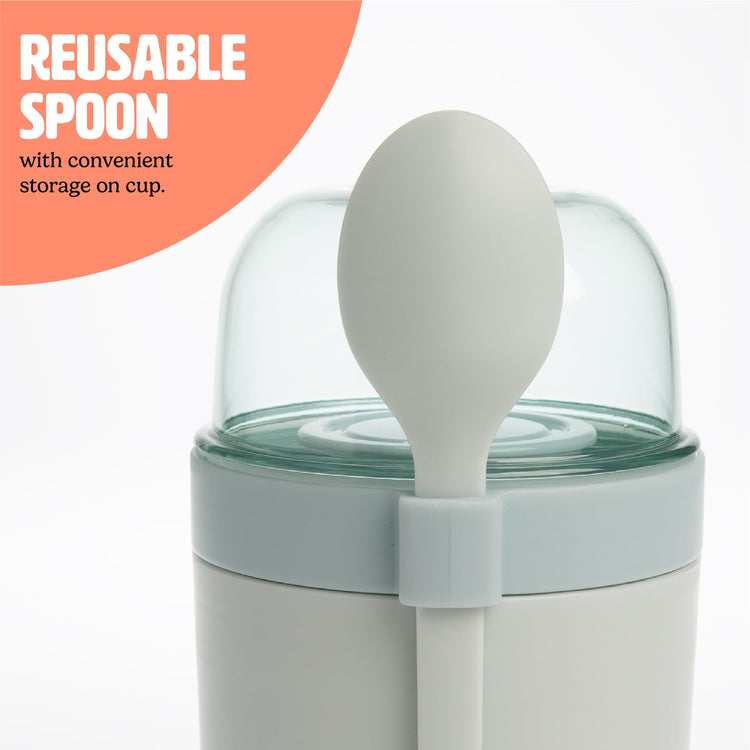 Travel Snack Cups with Spoons (2 Count)