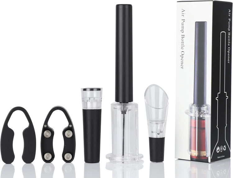 Wine Air Pressure Pump Bottle Opener Set,Simple Wine Pump Cork Remover Corkscrew,Efficient Corkscrew Bottle Opener,Easy Screw Out Tool, Perfect Wine Gift For Wine Lovers. (5)