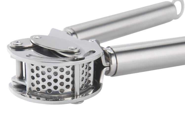 12895 Stainless Steel Garlic & Ginger Press with Scraper for Effortless Mincing with Easy Cleanup