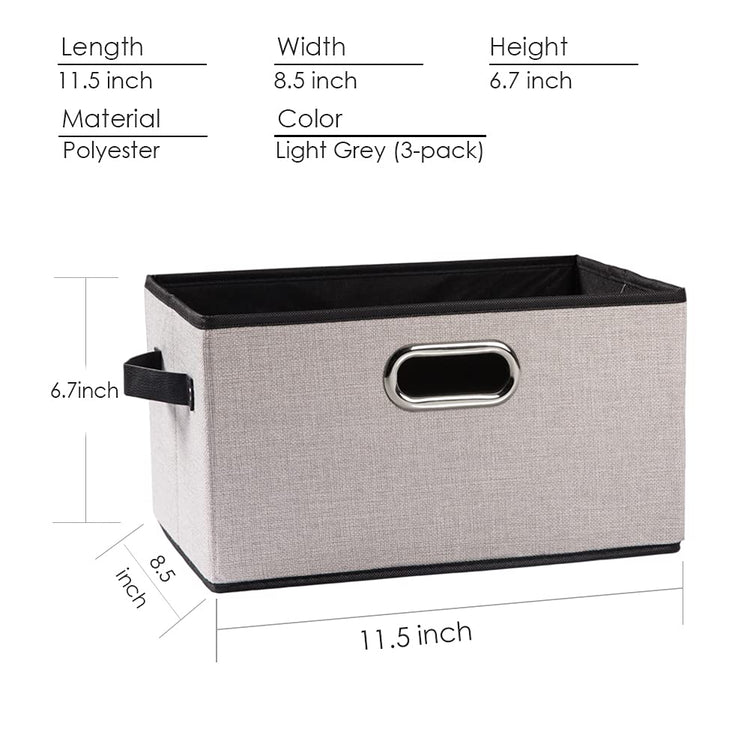 Fodable Storage Bins for Closet [3 (3 Count)