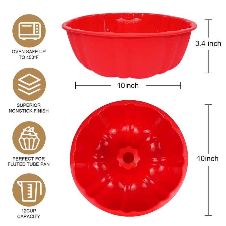 10 Inch Round Silicone Cake Pan