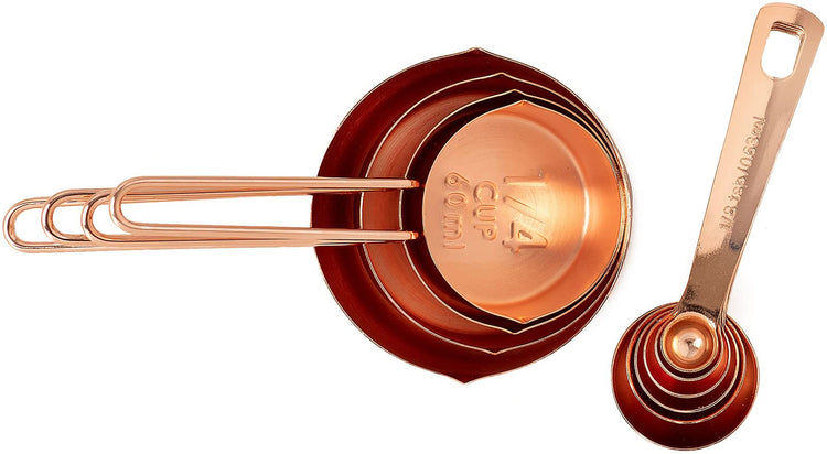 Rose Gold Measuring Cups & Measuring Spoons 10
