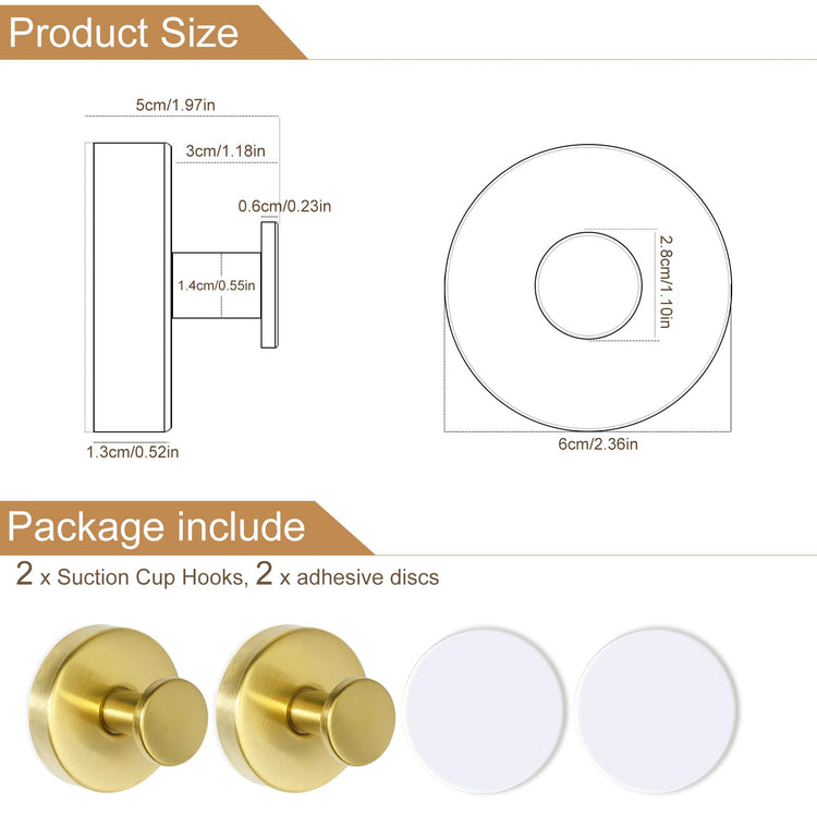 Suction Cup Hooks for Shower