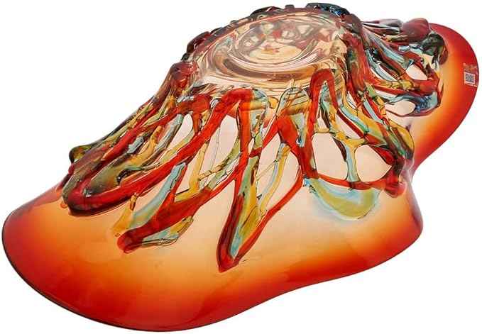 GlassOfVenice Murano Glass Mars Centerpiece Bowl