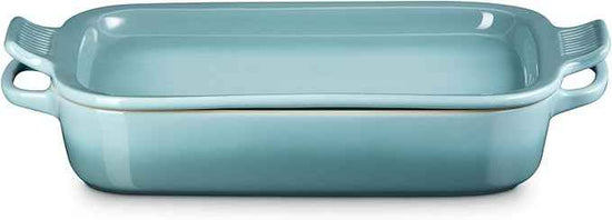 Le Creuset Stoneware Rectangular Dish with Platter Lid, 3 qt., Sea Salt