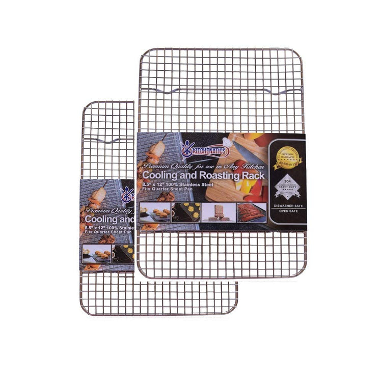 Quarter Sheet Cooling Rack Stainless Steel Oven Safe Set 2 (2 Count)
