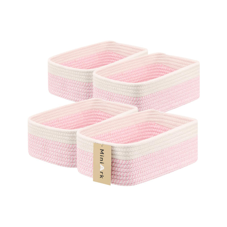 Small Storage Baskets for Organizing (4 Count)