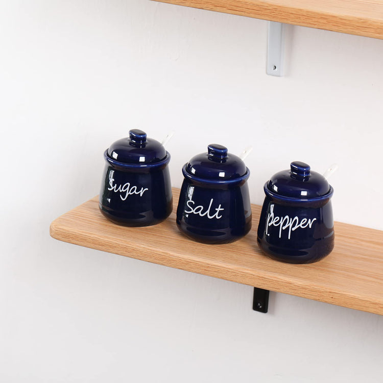 Ceramic Sugar Bowl with Lid and Spoon 12oz