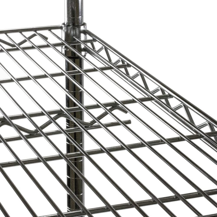 Shelving Inc. 8" d x 36" w Chrome Wire Shelving with 3 Tier Shelves