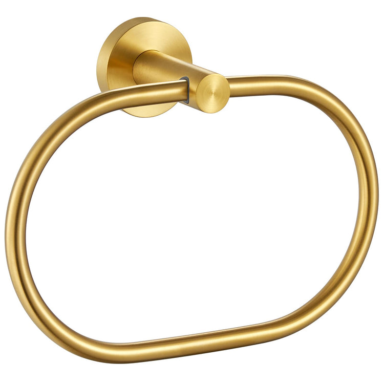 Brushed Gold Towel Ring
