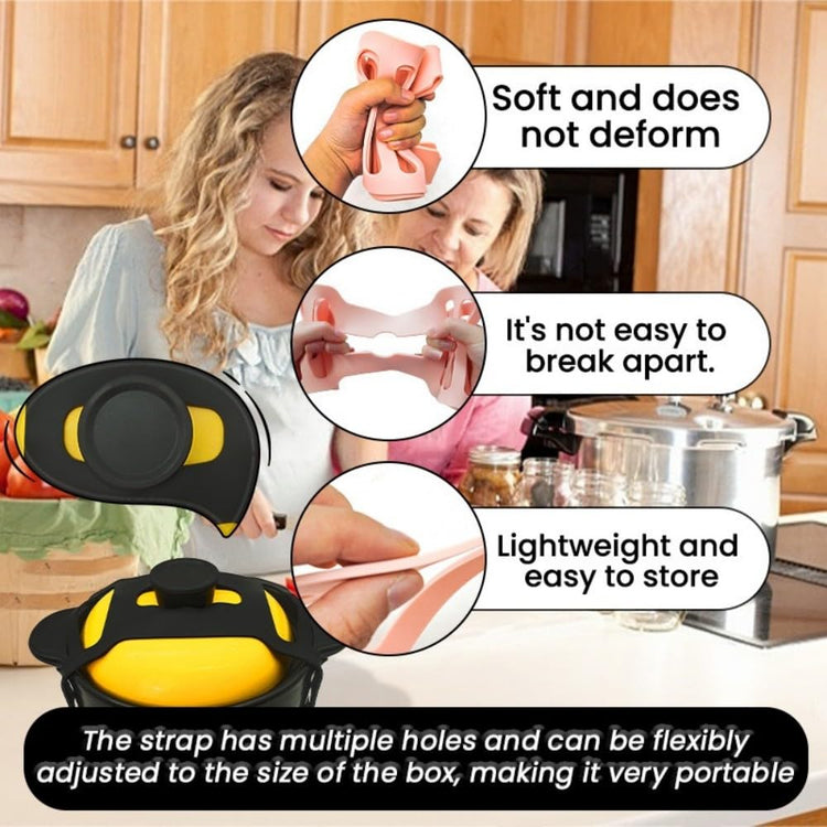 Silicone Lid Lock Strap for Crockpot Slow Cooker (2 Count)