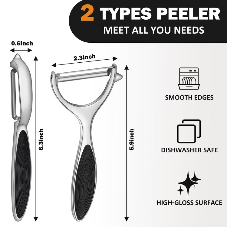 Vegetable Peeler for Kitchen (2 Count)