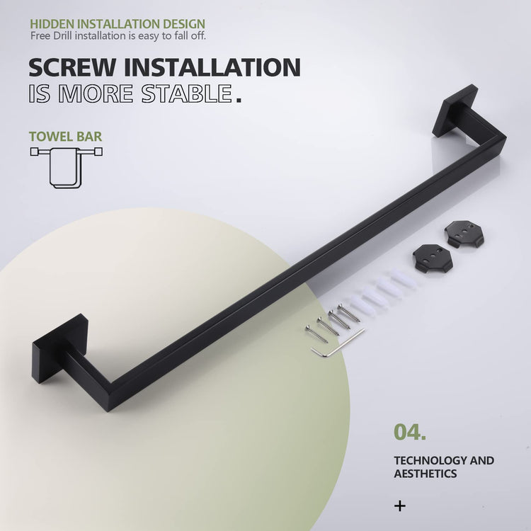 20 Inch Single Towel Bar