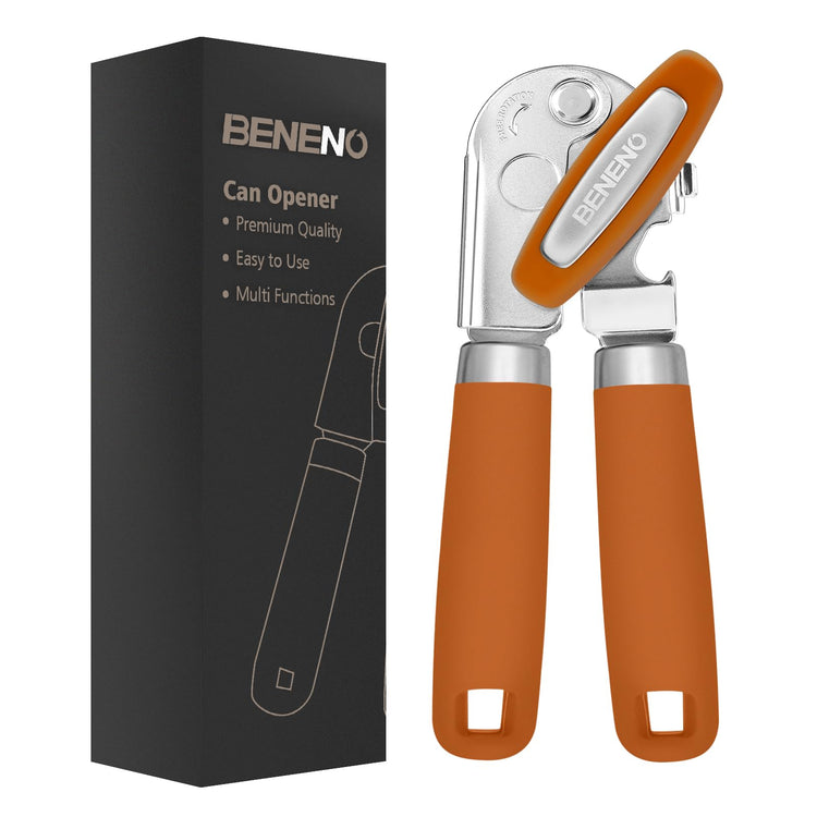 Heavy Duty Hand Can Opener Manual with Magnet Lid Remover