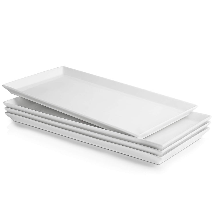 White Serving Platters (4 Count)