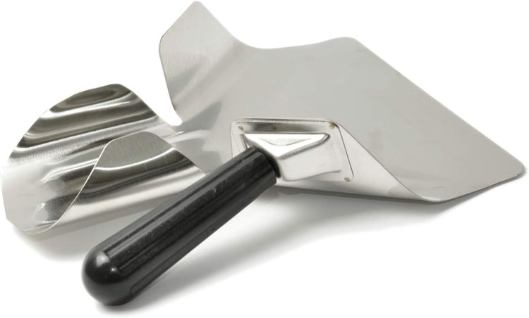 Stainless Steel French Fry Bagger Scoop Chip Popcorn Bagger Ice Candy Snacks Desserts Scooper, Right Handle