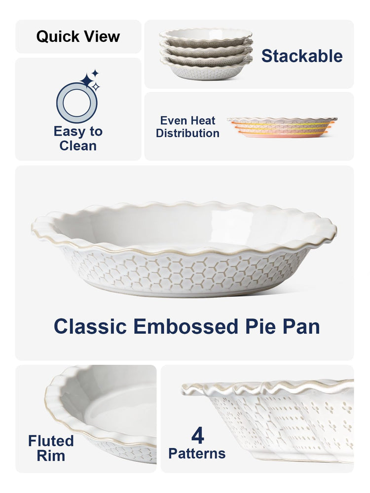Pie Pans for Baking 9 Inch