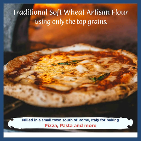 POLSELLI Classica, Type 00 Double Zero Flour, All Natural for Pizza, Bread, Pasta, and Baking, 1 kg (2.2 lbs) - Nestoria