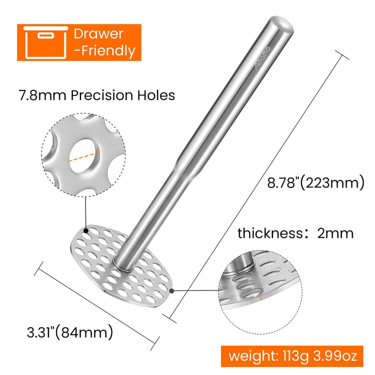 316L Stainless Steel Potato Masher