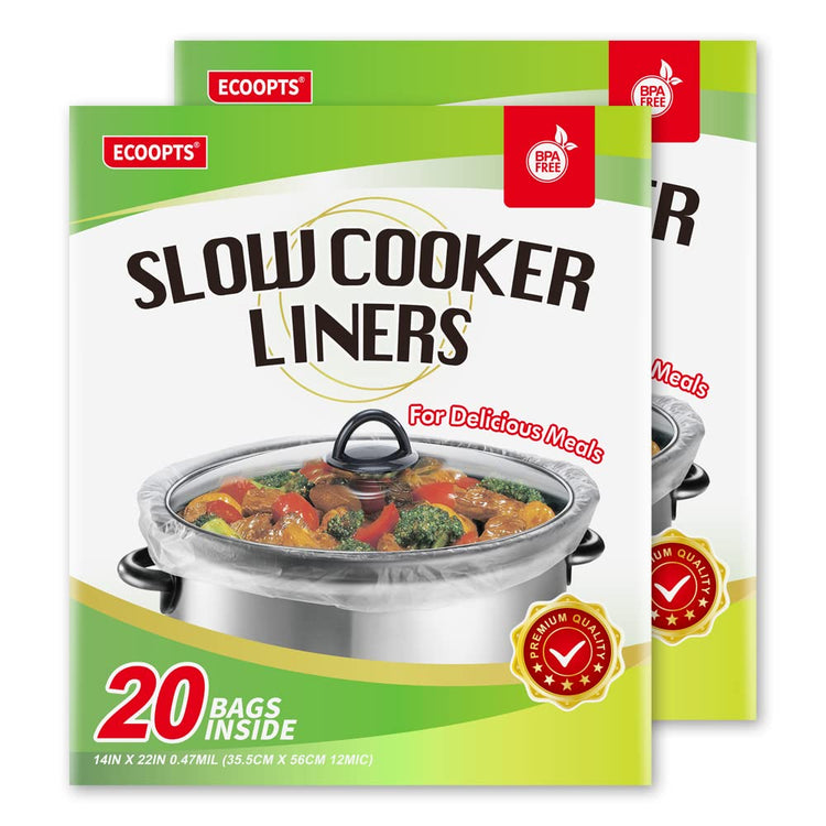 40 Count Disposable Slow Cooker Liners and Cooking Bags