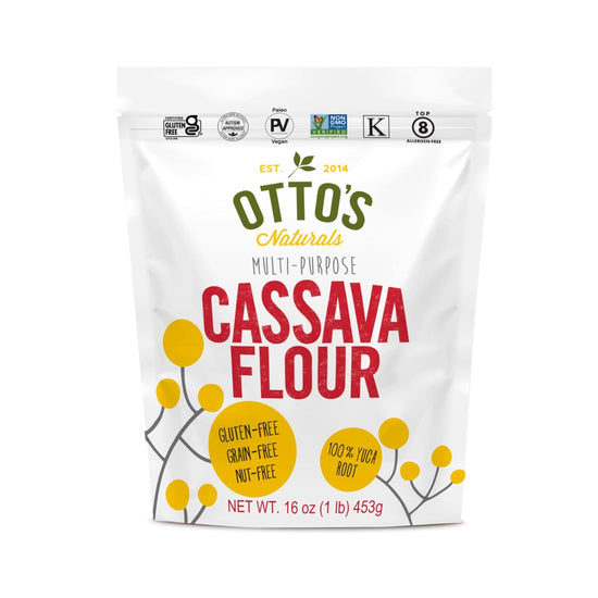 Otto's Naturals Multi-Purpose Cassava Flour, Non-GMO, Gluten-Free, Grain, Nut and Gum-Free, 1-to-1 Wheat Alternative, Paleo, AIP, 1 lb - Nestoria