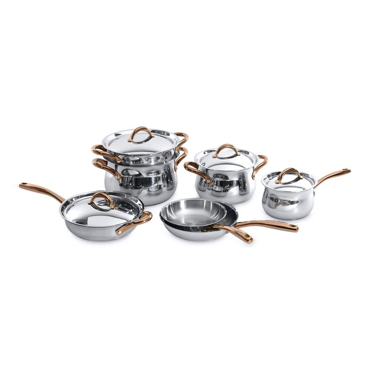 11 Piece Ouro Stainless Steel Cookware Set