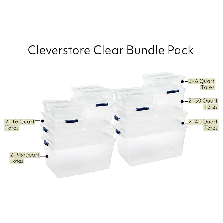 Cleverstore Clear Dorm Variety 16 (16 Count)
