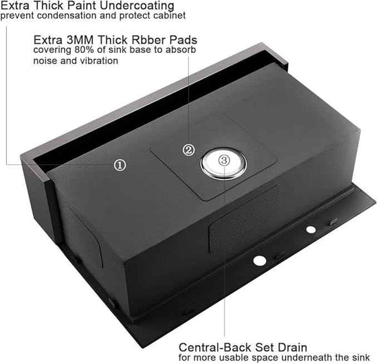30 Inch Black Farmhouse Kitchen Sink Drop In Workstation - 30 inch Apron Front Farmhouse Sink Workstation Kitchen Sink Single Bowl 16 Gauge Stainless Steel Farm Sink