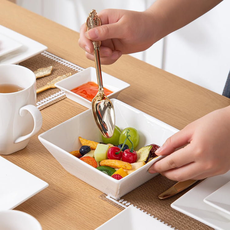 12 inch White Porcelain Serving Platters for Party (3 Count)