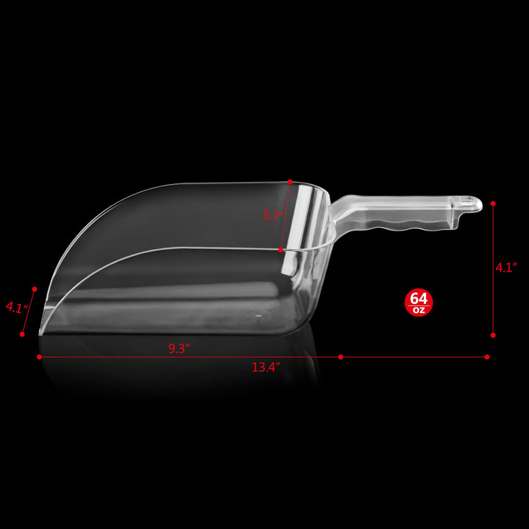Commercial Grade Polycarbonate Plastic Utility Ice Scoop