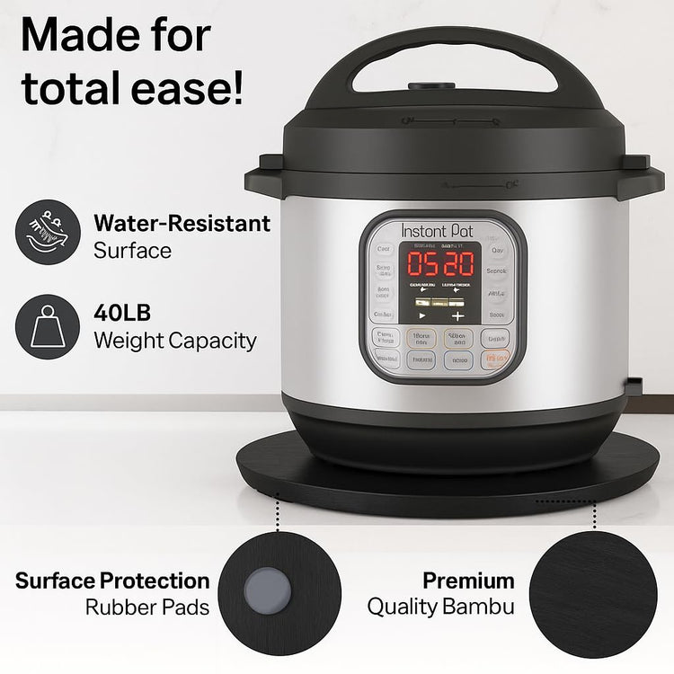 Elegant Round Sliding Tray for Your Pressure Cooker